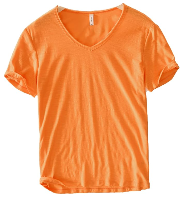 Herren V-Ausschnitt Leinen Shirt – Luca