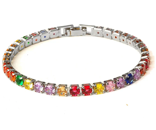 Tennisarmband mit Zirkonia - Aurora