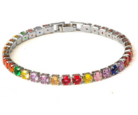 Tennisarmband mit Zirkonia - Aurora