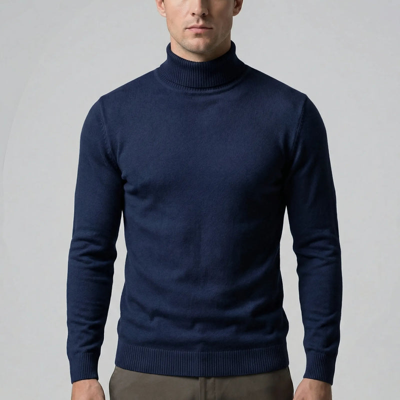 Schmal Geschnittener Rollkragenpullover Für Herren - Dario