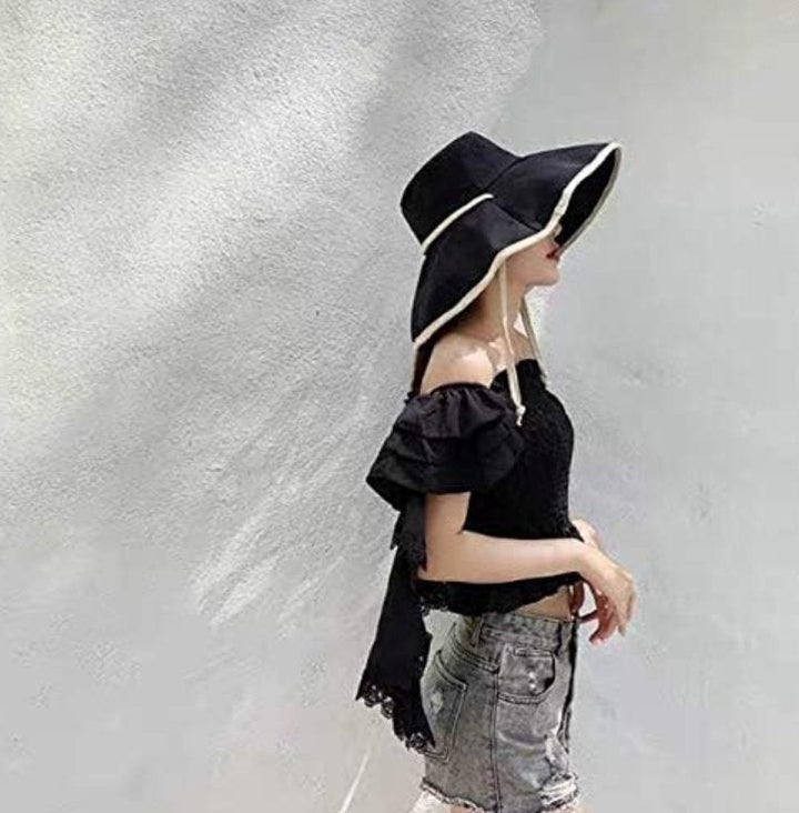 Large Women's Sun Hat with Wide Brim – Livia