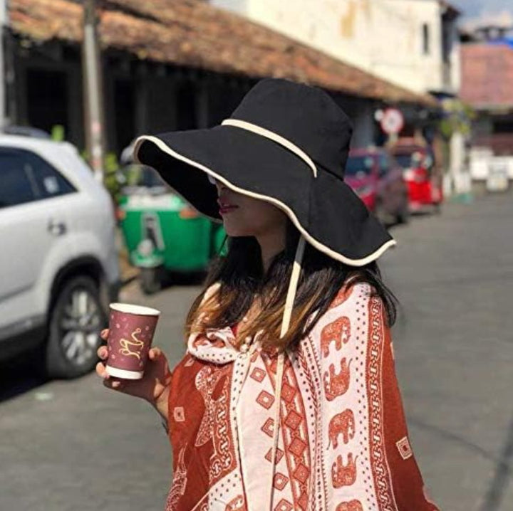 Large Women's Sun Hat with Wide Brim – Livia