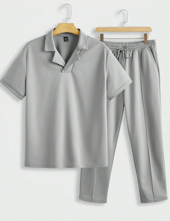 Modern gray men's summer outfit – Nico