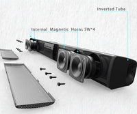 Sistema de altavoces estéreo de barra de sonido Bluetooth inalámbrico con FM y USB – CineWave