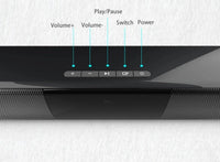 Sistema de altavoces estéreo de barra de sonido Bluetooth inalámbrico con FM y USB – CineWave