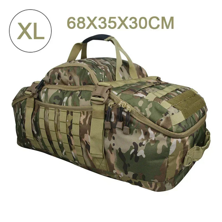 Large Tactical Travel Bag and Backpack - TrailTrek Duffle