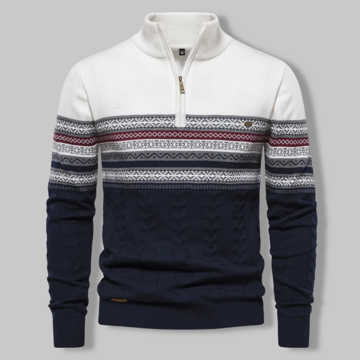 Striped Zip Pullover - SummitZip