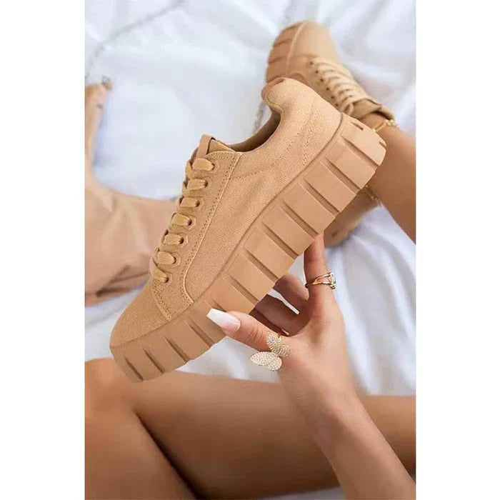 Zapatos deportivos ortopédicos para mujer con suela de plataforma - Mira