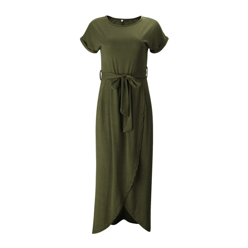 Maxi Dress with Slit - Selene