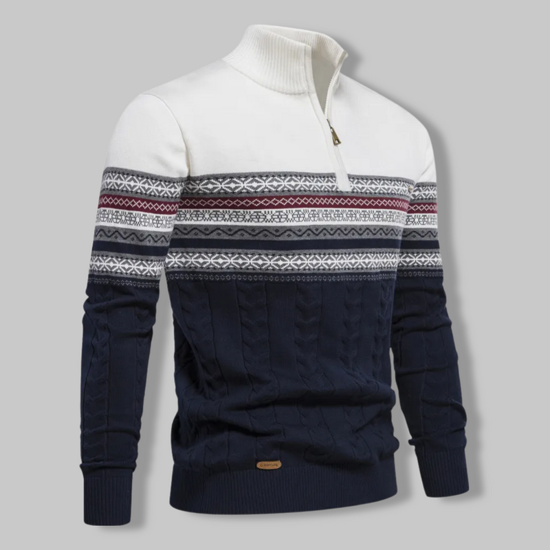 Striped Zip Pullover - SummitZip
