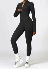 Luxurious full-body romper with long sleeves - Lisa