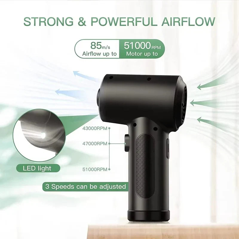 Kabelloser Luftstaubsauger mit 51.000 U/min Motor & LED-Licht – JetSweep