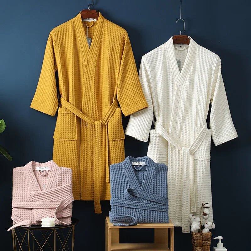 Soft cotton bathrobe for comfort & relaxation - Robin