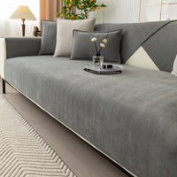Chenille bank protector with herringbone texture – VeluraShield