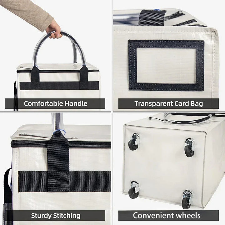 Reusable Shopping Bag with Wheels – Rollex – (Large Capacity)
