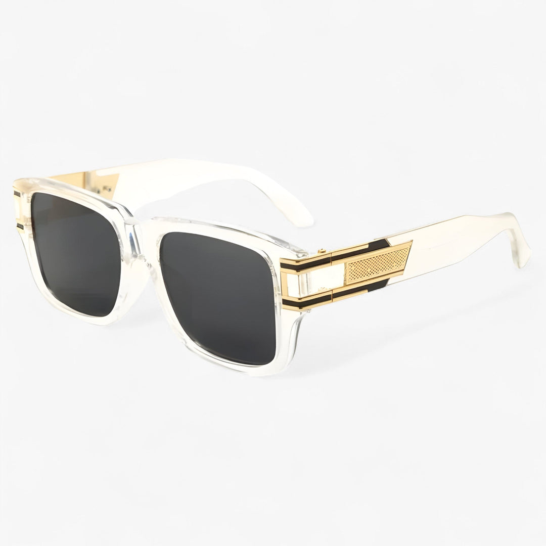 Vintage sunglasses with square frame & teardrop detail – Elvoir