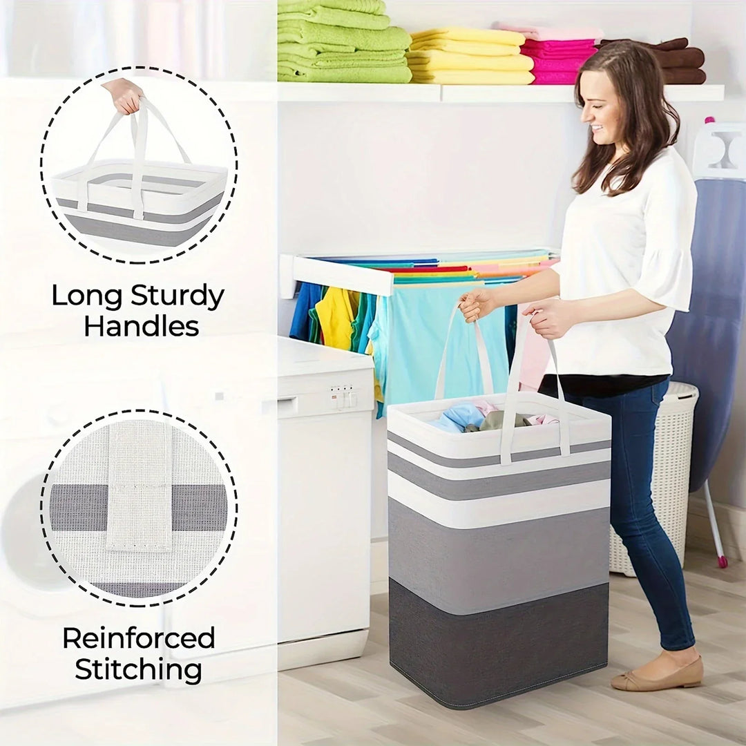 75L Large Laundry Basket with Handles and Foldable Design – Solen