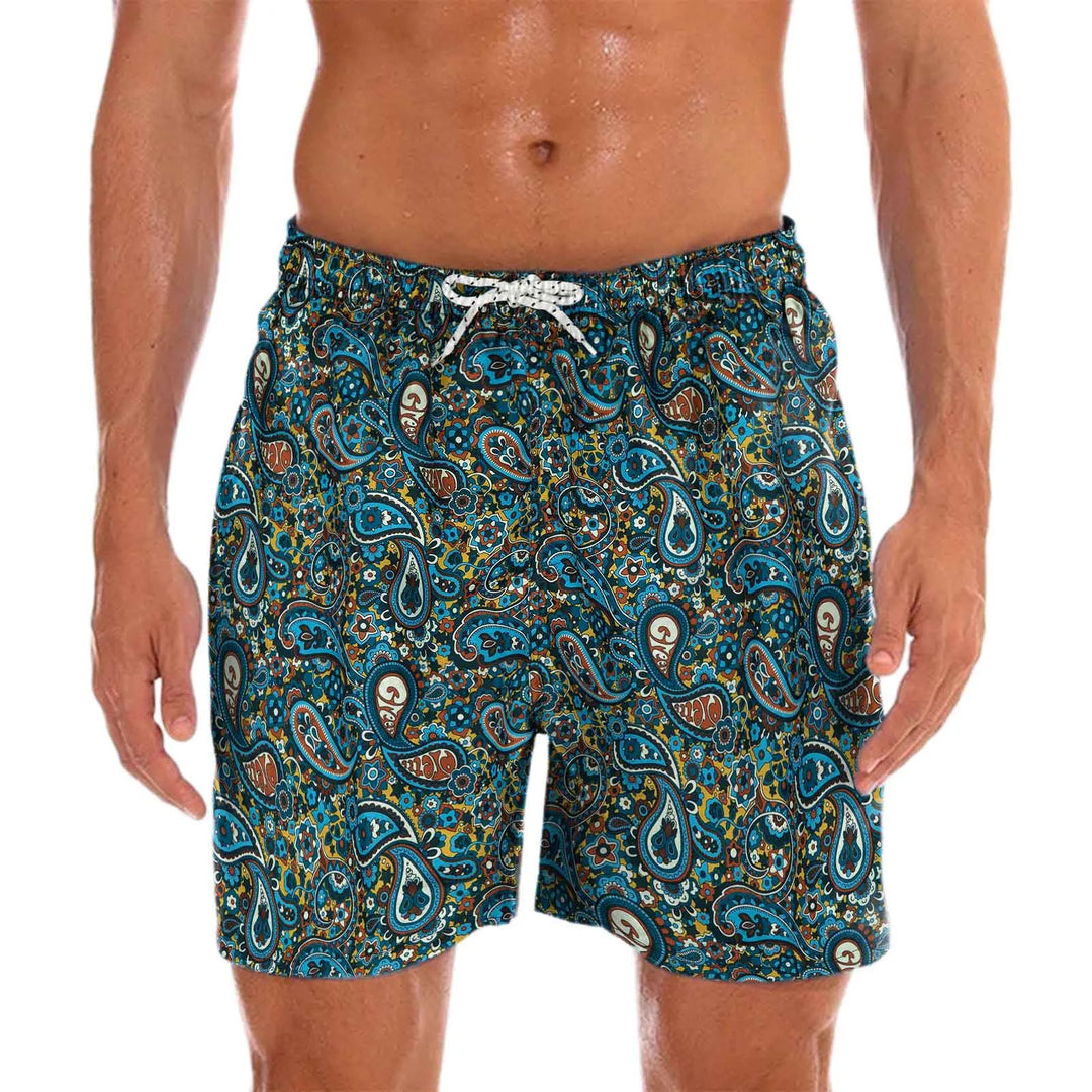 Men's Swim Shorts with Cheerful Print – Milo