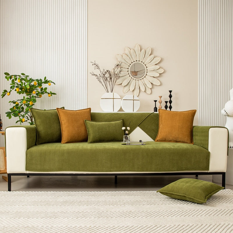 Chenille bank protector with herringbone texture – VeluraShield