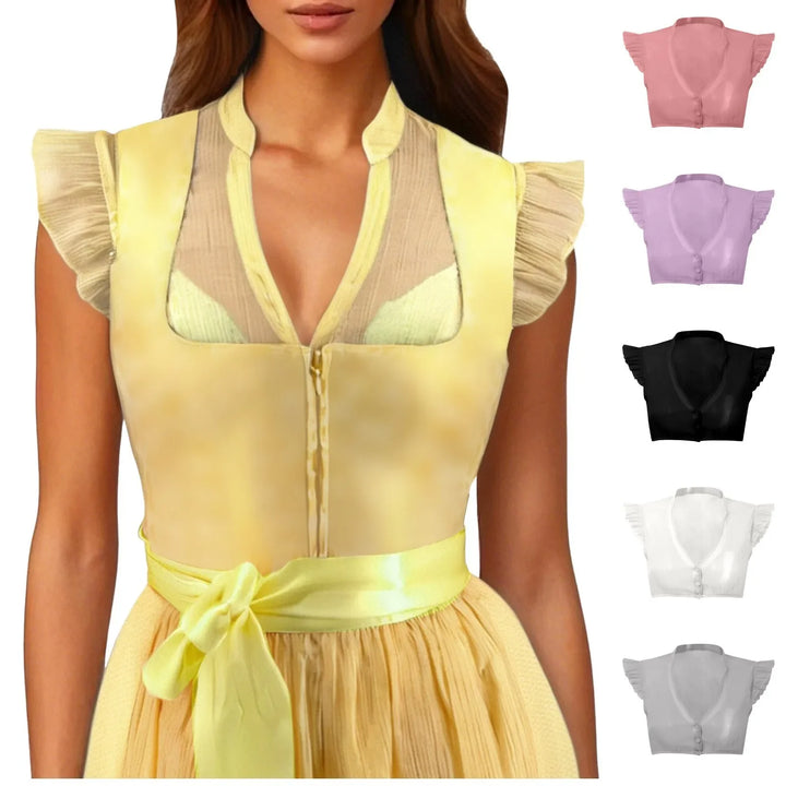 Dirndl blouse with ruffle sleeves – Leni Oktoberfest 2025