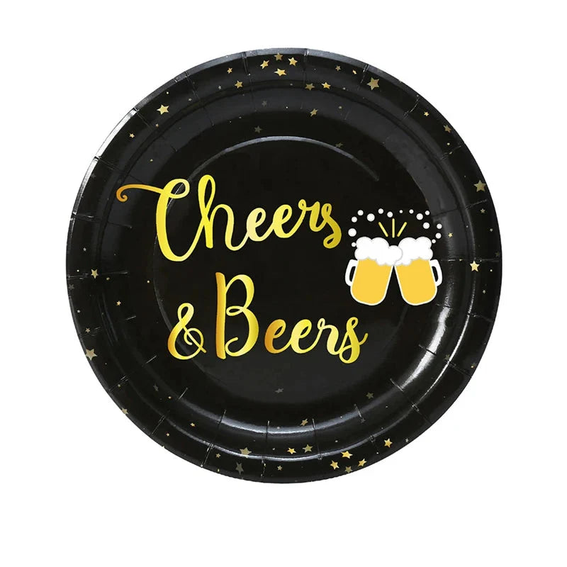 Disposable Party Tableware Set "Cheers & Beers" (for 16 Guests) – CheersSet Oktoberfest 2025
