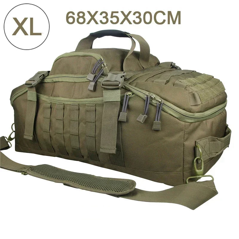 Large Tactical Travel Bag and Backpack - TrailTrek Duffle