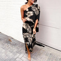 Dress with Diagonal Shoulder Seam - Mila