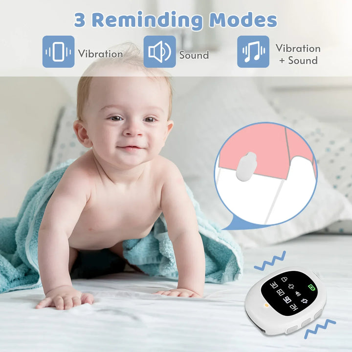 Wireless bedwetting alarm with adjustable modes for potty training – Liora