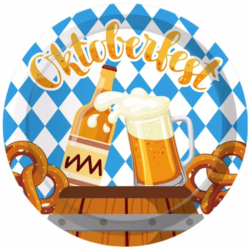 Engangsfestservise sett i Oktoberfest-design – WeizenFreude Oktoberfest 2025