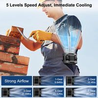 Portable Waist Clip Fan with Two Air Outlets and 20,000mAh Battery – BreezeMate