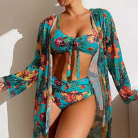 Bikinisæt med høj talje og cover-up – Amira