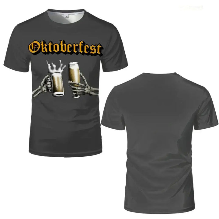 T-shirt with Skeleton Design – ProstGeist Oktoberfest 2025