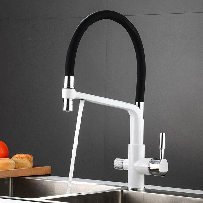 Grifo de cocina con doble salida y filtración de agua – PureFlow Duo