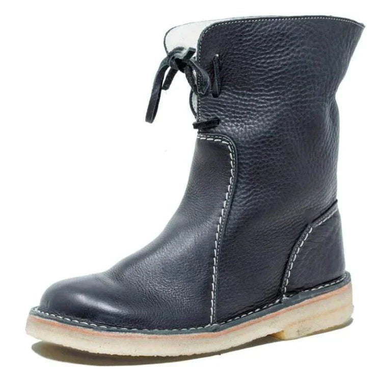 Luksuriøse halv-høje foret damesstøvler - Sophia Hike Boot