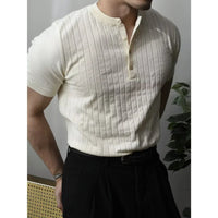 Slim fit herrepoloshirt med glidelås – Fabrizio