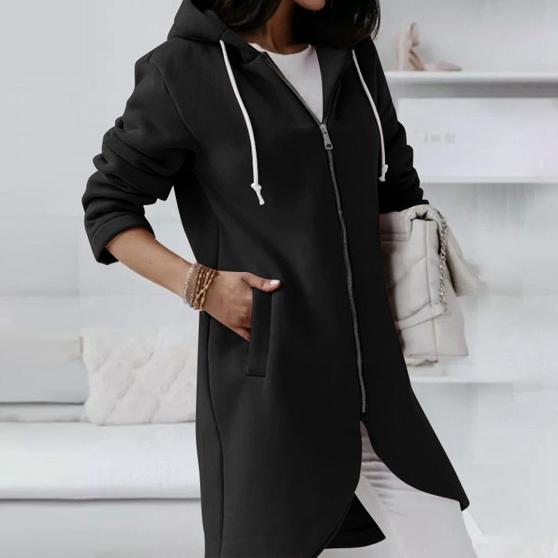 Women's Hoodie Vest with Zipper and Hood – Shaly