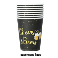 Disposable Party Tableware Set "Cheers & Beers" (for 16 Guests) – CheersSet Oktoberfest 2025