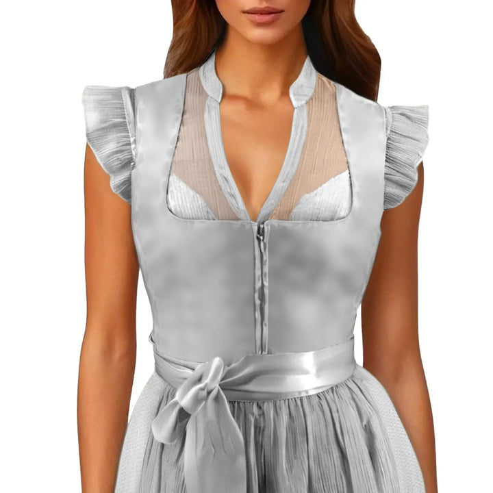 Dirndl blouse with ruffle sleeves – Leni Oktoberfest 2025