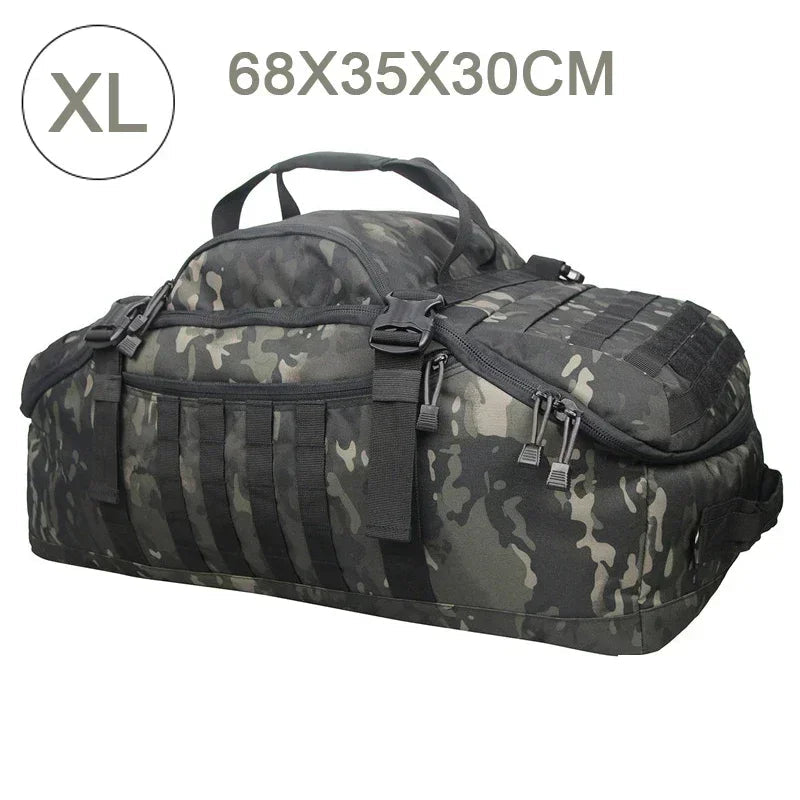 Large Tactical Travel Bag and Backpack - TrailTrek Duffle
