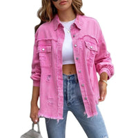 Boho Women's Denim Jacket with Ibiza Flair & Slim Fit for Spring/Summer – Yara