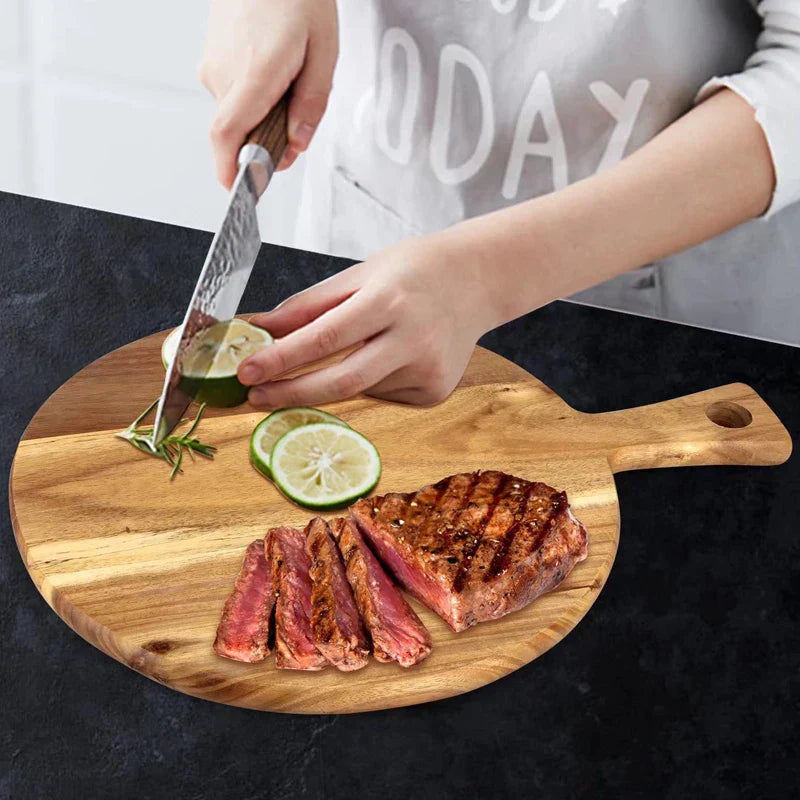 Acacia-træ pizzaspade & serveringsbræt – WoodStyle