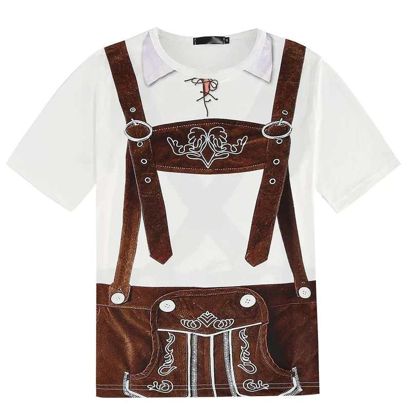 T-skjorte i lederhosen-stil – WiesnSkjorte Oktoberfest 2025