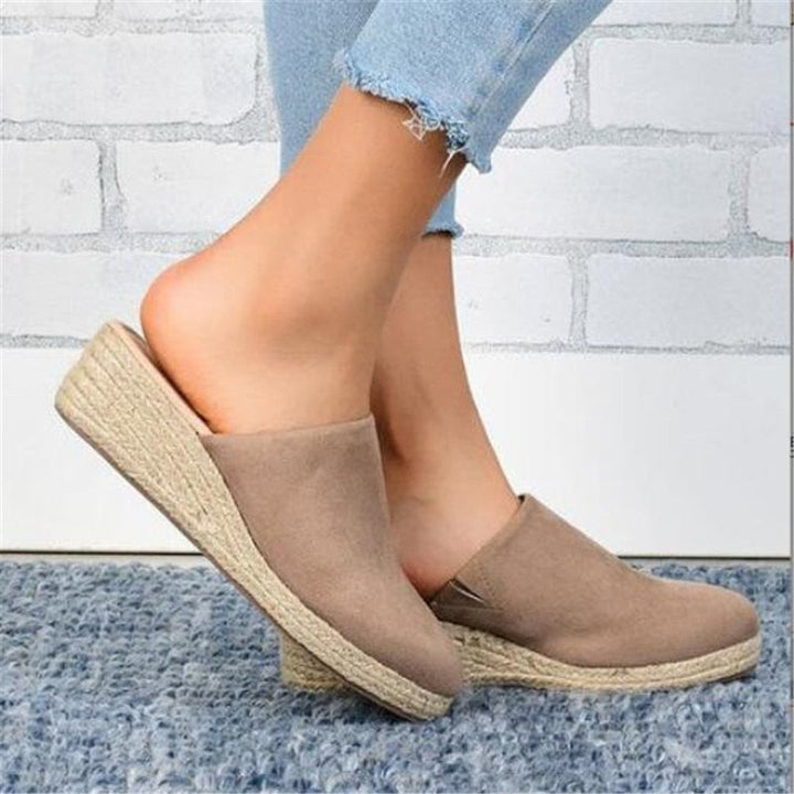 Retro chic kilehæl sandaler - Vera