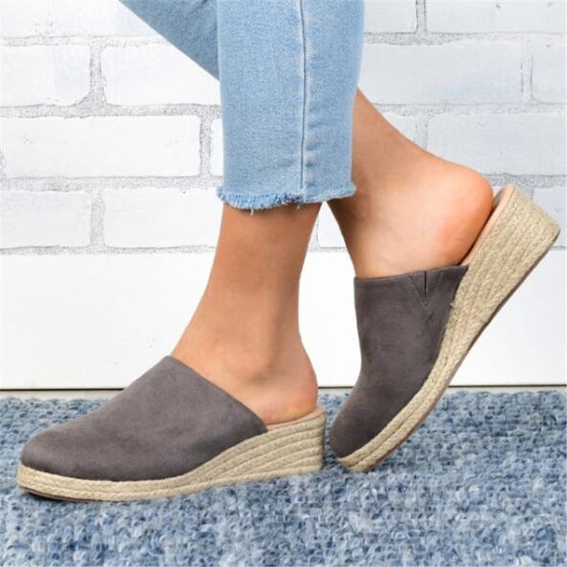 Retro chic kilehæl sandaler - Vera