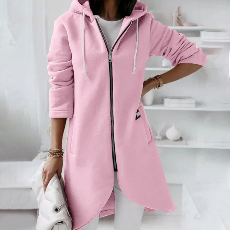 Women's Hoodie Vest with Zipper and Hood – Shaly