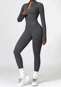 Luxurious full-body romper with long sleeves - Lisa