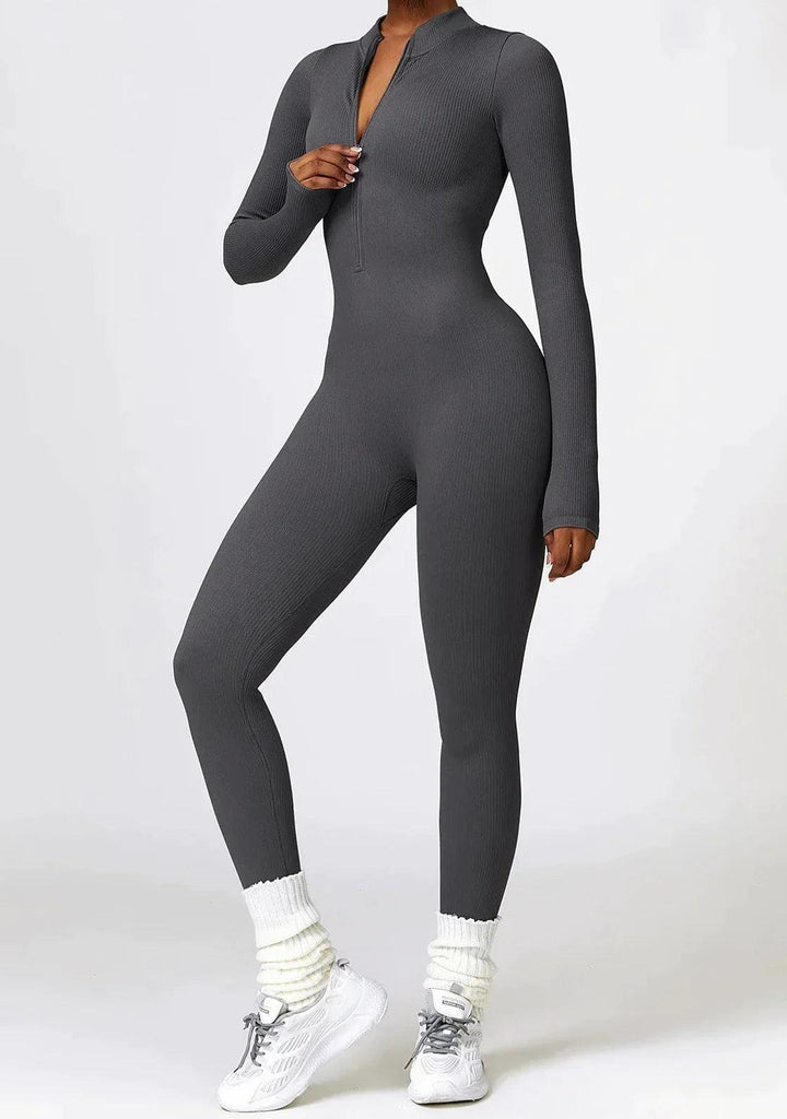 Luxurious full-body romper with long sleeves - Lisa