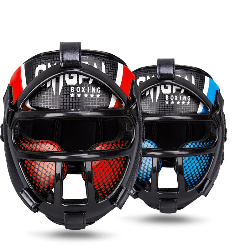 Premium Head Protection with Face Shield – FightGuard