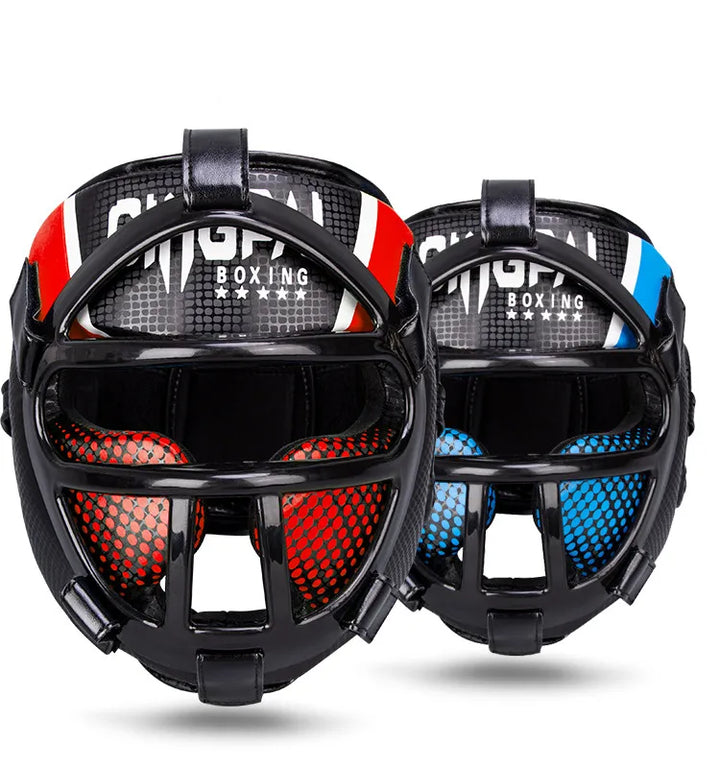 Premium Head Protection with Face Shield – FightGuard