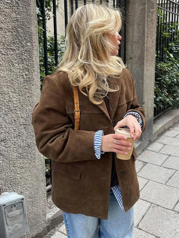Trendy Wool Coat for Women - Anna